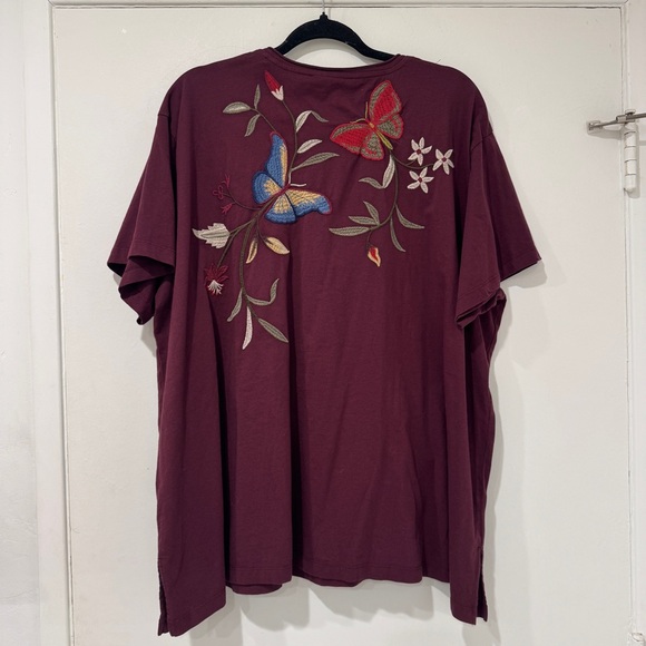 EUC 2x Johnny Was Penelope Embroidered Tee - Picture 7 of 7